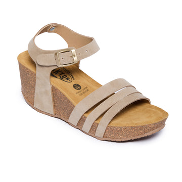 Plakton Platform Wedge Sandal – Willow Taupe